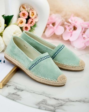 ZIELONE ESPADRYLE DAMSKIE MELLDI 37