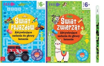 Pakiet łamigłówek dla 6-latka zwierzęta i pojazdy