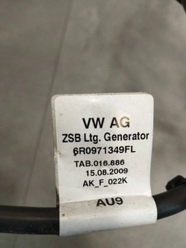 AUDI A1 1.6 TDI SVAZEK ELEKTRICKÁ ALTERNÁTORA 6R0971349FL