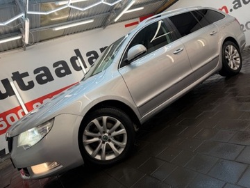 Skoda Superb II Sedan 2.0 TDI CR DPF 140KM 2013 Skoda Superb duze rodzinne kombi w 4x4 z automatyczna skrzynia dsg w bogat, zdjęcie 10