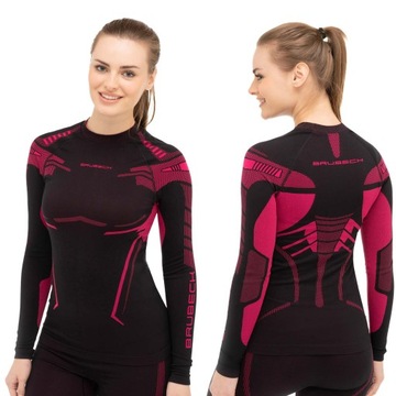 BIELIZNA DAMSKA TERMICZNA BRUBECK DRY KOMPLET BLUZA I SPODNIE M