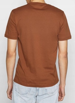 Calvin Klein _ Jasny Brązowy T-shirt CK logo _ M