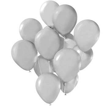 Balony SZARE duże MATOWE pastelowe ślub wesele 50x