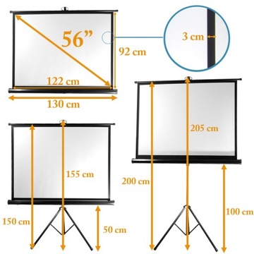 Проекционный экран TRIPOD 92x122 см XBS TRIPOD