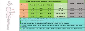 NOWY WYSZCZUPLAJĄCY DAMSKI STRÓJ KĄPIELOWY JEDNOCZĘŚCIOWY BIKINI