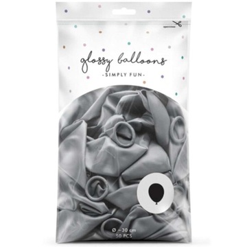 Блестящие шарики GLOSSY chrome SILVER 50 шт.