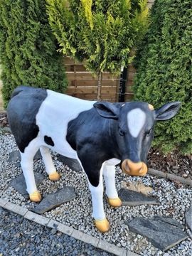 САДОВАЯ ФИГУРКА - КОРОВА / ТЕЛЕНОК XXL СТОЯЩИЙ