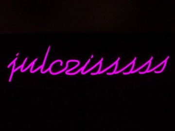 NJULCZISSS NAPIS Julczisss PC4 NEON LED 773X214MM