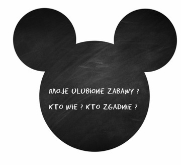 Naklejka tablicowa Myszka Miki Inne wzory XL