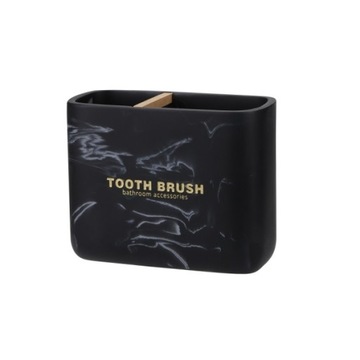 KUBEK ŁAZIENKOWY MARBLE 29062 CZARNY GALICJA