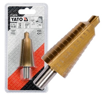 WIERTŁO STOPNIOWE STOŻKOWE HSS 10-30mm YT-44746