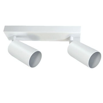 Lampa sufitowa SPOT 2xGU10 ruchoma FAR2 biała