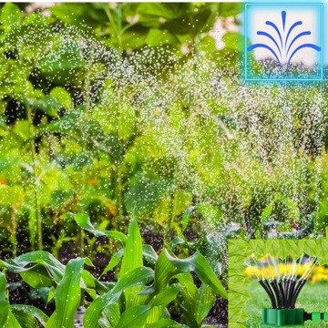 ИМПУЛЬСНЫЙ ВРАЩАЮЩИЙСЯ НА 360° САДОВЫЙ ДОЖДЕВАТЕЛЬ ДЛЯ ПОЛИВА ТРАВЫ 12 ФОРСУНКОВ