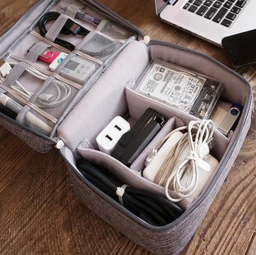 СУМКА-ОРГАНИЗАТОР ДЛЯ ПУТЕШЕСТВИЙ СУМКА-ПЕРЕЯДЧИК ЧЕХОЛ ДЛЯ КАБЕЛЕЙ СУМКА ДЛЯ ЗАРЯДНЫХ УСТРОЙСТВ