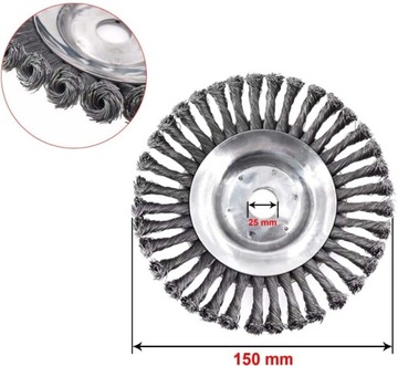 ГОЛОВКА ПРОВОЛОЧНОЙ ЩЕТКИ L ДЛЯ БЕНЗИНОВОЙ ЩЕТКИ
