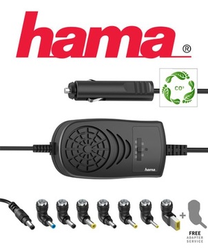 Универсальный автомобильный адаптер питания Hama для ноутбука 15-24В 120Вт