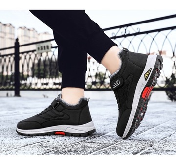 ТЕПЛЫЕ ЗИМНИЕ МУЖСКИЕ СНЕЖНЫЕ БОТИНКИ, НЕСКОЛЬЗЯЩИЕ, УТЕПЛЕННЫЕ ТРЕККИНГОВЫЕ БОТИНКИ