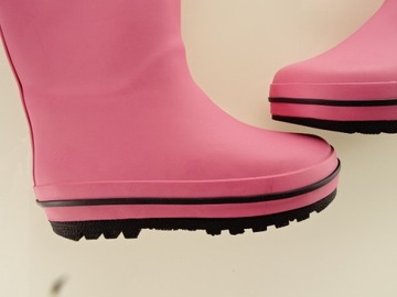 __next__детские резиновые сапоги РОЗОВЫЕ ИЗОЛИРОВАННЫЕ__26.5__НОВИНКА
