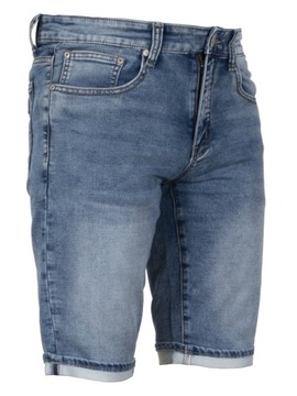 Krótkie spodnie męskie W:33 86 CM spodenki jeans niebieskie