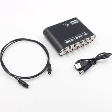 5.1 cyfrowy światłowód koncentryczny dekoder dźwi