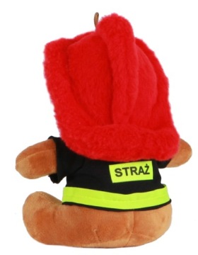 Талисман плюшевого мишки-пожарного. Идеальный подарок для маленьких героев пожарной команды.