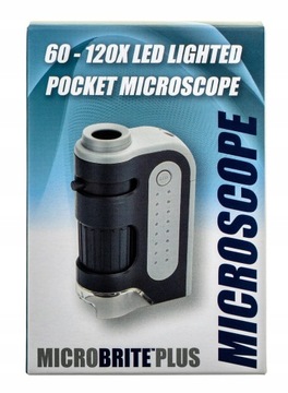 КАРМАННЫЙ МИКРОСКОП CARSON MICROBRITE PLUS 60-120X СО СВЕТОДИОДНОЙ ПОДСВЕТКОЙ