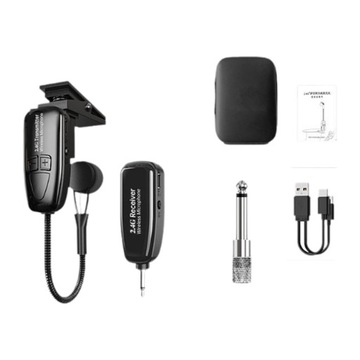 Przetwornik mikrofonu do instrumentu muzycznego 3,5 mm do 6,35 mm Adapter do zespołu