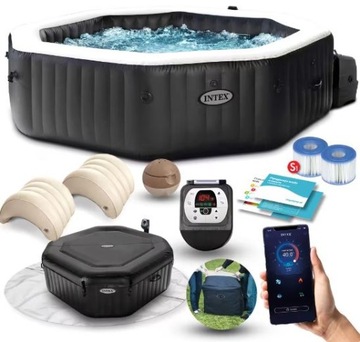 Dmuchane SPA 4 osobowe z hydromasażem Deluxe Intex 28458