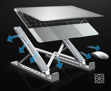 Подставка VAZIO Складная алюминиевая СЕРЕБРЯНАЯ подставка для MacBook iPad (N29-5-S)