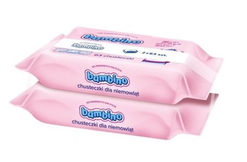 Nivea Bambino Chusteczki dla niemowląt 2x63 szt. 0m+ Dwupak Nawilżane