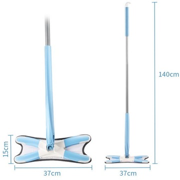 ШВАБРА ДЛЯ ПЛОСКОГО ПОЛА ВРАЩАЮЩАЯСЯ СЖИМНАЯ ТИП X ЛЕГКАЯ СКЛАДНАЯ 360 ST