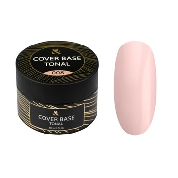 F.O.X Tonal Cover Base 008 30ml budująca podkładowa kauczukowa UV LED