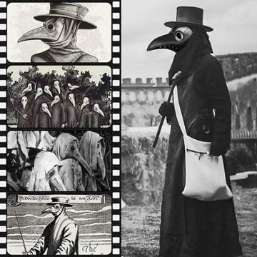 ЛАТЕКСНАЯ МАСКА ДОКТОР ЧУМА ЧЕРНАЯ ПУБЛИЧНЫЙ ХЭЛЛОУИН