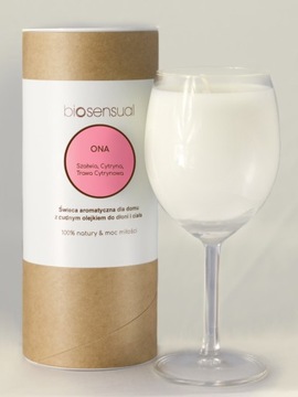 Świeca do masażu naturalna olejki ONA 200g