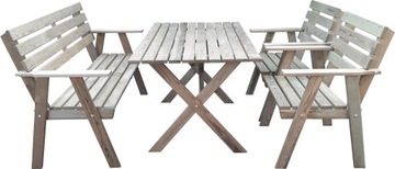MEBLE OGRODOWE KOMPLET MEBLI PATIO1 SOLIDNE TRWAŁE