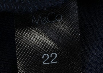 M&CO Sukienka elegancka granatowa plus size r. 50