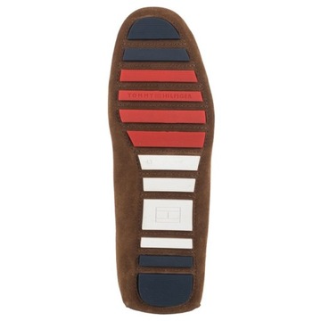 Buty Mokasyny Zamszowe Męskie Tommy Hilfiger Classic Suede Brązowe