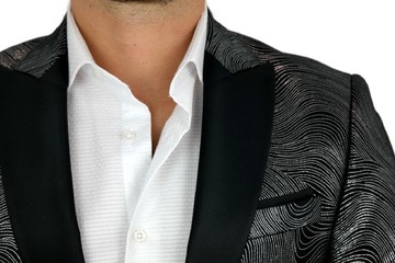 GIOVANNI PERA Marynarka męska DS03 srebrna 64