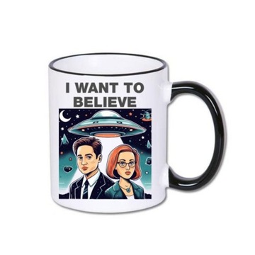 Kubek z archiwum x The X Files I Want to Believe ufo kosmos