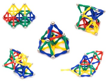 МАГНИТНЫЕ КОНСТРУКЦИОННЫЕ БЛОКИ ЗАМОК 120 ЭЛЕМЕНТОВ