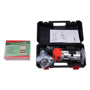 6-СКОРОСТНОЙ РЕГУЛИРУЕМЫЙ ФРЕЗЕРНЫЙ СТАНОК ДЛЯ ДЕРЕВА, 800 Вт, красный