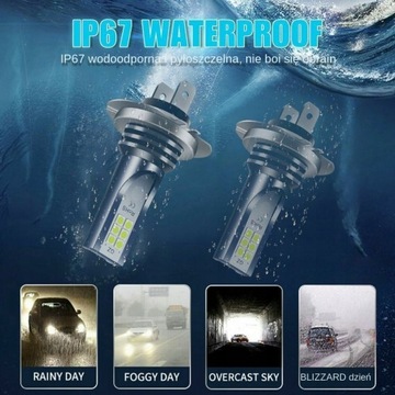 ОДОБРЕНИЕ СВЕТОДИОДНОЙ ЛАМПЫ CREE H7 20000LM ЛАМПОЧКА 2x