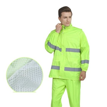 Reflective raincoat Men rain overalls rain pants men and women motorcycle