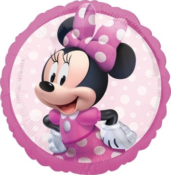 Balon foliowy Myszka Minnie różowy 18cali 46cm