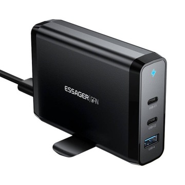 СЕТЕВОЕ ЗАРЯДНОЕ УСТРОЙСТВО ESSAGER FAST GAN ДЛЯ НОУТБУКА USB-C USB PD3.0 QC4.0 140 Вт