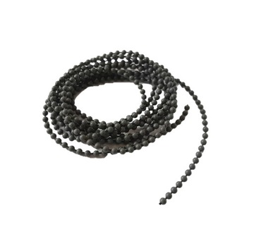 Kulkowy łańcuszek do rolet koralik 3mm 10m szary