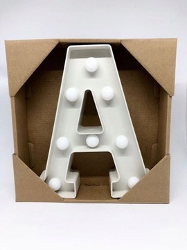 СВЕТОДИОДНЫЕ БУКВЫ СВЕТЯЩИЕСЯ БЕЛЫЕ 23СМ ROJEK-DEKOR INITIAL