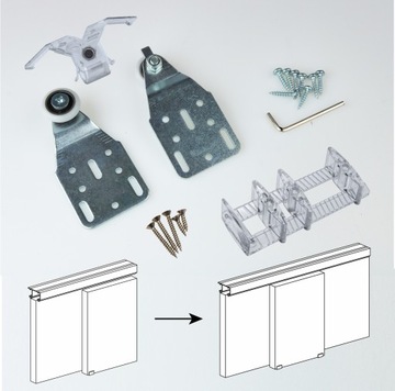 System do drzwi przesuwnych w szafach ZOL 2400