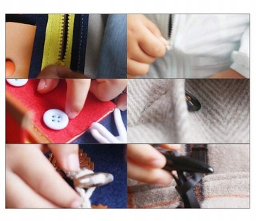 КНИГА СЕНСОРНАЯ МАНИПУЛЯЦИОННАЯ ДОСКА МОНТЕССОРИ