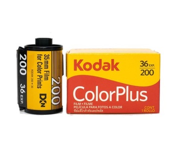 KODAK COLORPLUS 200/36 ZDJĘĆ FILM KOLOROWY NEGATYW KLISZA NA 36 ZDJĘĆ